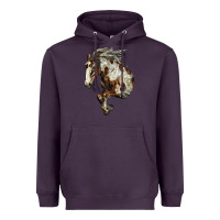 Plum Mustang Horse Heavyweight Hoodie - LillyAllenDesigns