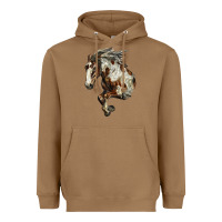 Toasted Coconut Mustang Horse Heavyweight Hoodie - LillyAllenDesigns