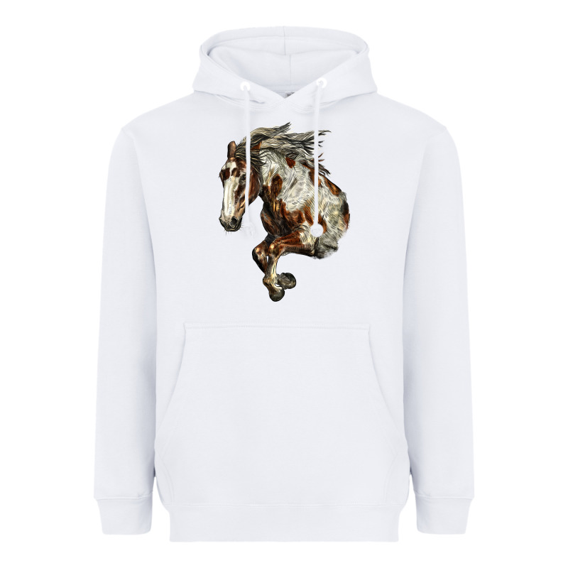 Mustang Horse Heavyweight Hoodie by LillyAllenDesigns | Teevron