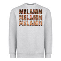Heather Grey melanin melanin melanin Heavyweight Sweatshirt - texasbilliewilder