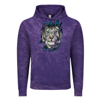 Cloud Purple White Tiger Scratch Mark Vintage Hoodie - RanaPortraitStore