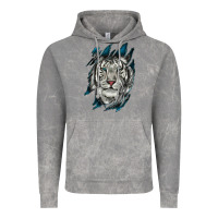 Cloud Rock White Tiger Scratch Mark Vintage Hoodie - RanaPortraitStore