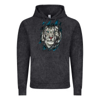 Vintage Black White Tiger Scratch Mark Vintage Hoodie - RanaPortraitStore