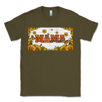 Army Green sunflowers and butterflies mama license plate Classic Tee - HRA Design Shop