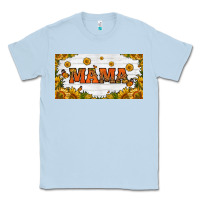 Dusty Blue sunflowers and butterflies mama license plate Classic Tee - HRA Design Shop