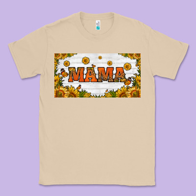 Sunflowers And Butterflies Mama License Plate Classic Tee Designed By Hra Design Shop