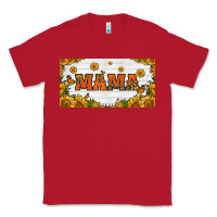 Red sunflowers and butterflies mama license plate Classic Tee - HRA Design Shop