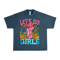 Midnight Navy let's go girls Urban Heavy Tee - Zillion Design Studio