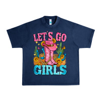 Navy let's go girls Urban Heavy Tee - Zillion Design Studio