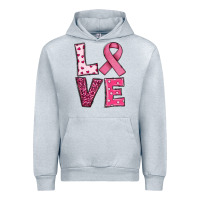 Heather Grey Western Breast Cancer Love Urban Hoodie - RanaPortraitStore