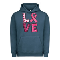 Pigment Midnight Navy Western Breast Cancer Love Urban Hoodie - RanaPortraitStore