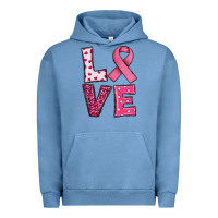 Pigment Pebble Blue Western Breast Cancer Love Urban Hoodie - RanaPortraitStore