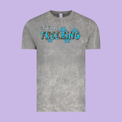 Literally Freezing Winter Vintage Tee Designed By Ranaportraitstore