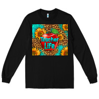 Black teacher life Long Sleeve Tee - HRA Design Shop