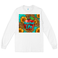 White teacher life Long Sleeve Tee - HRA Design Shop