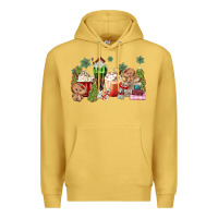 Antique Gold gingerbread coffee Premium Hoodie - MaliasSmallBusiness