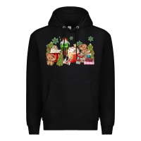Black gingerbread coffee Premium Hoodie - MaliasSmallBusiness