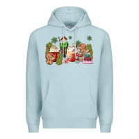 Blue Mist gingerbread coffee Premium Hoodie - MaliasSmallBusiness