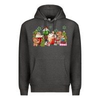 Charcoal Heather gingerbread coffee Premium Hoodie - MaliasSmallBusiness