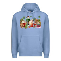 Colony Blue gingerbread coffee Premium Hoodie - MaliasSmallBusiness