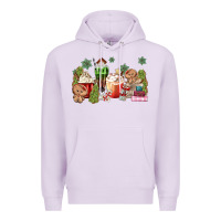 Lilac gingerbread coffee Premium Hoodie - MaliasSmallBusiness