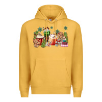 Mustard gingerbread coffee Premium Hoodie - MaliasSmallBusiness