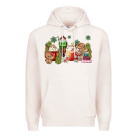 Pale Pink gingerbread coffee Premium Hoodie - MaliasSmallBusiness