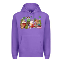 Purple gingerbread coffee Premium Hoodie - MaliasSmallBusiness