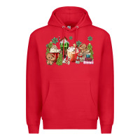 Red gingerbread coffee Premium Hoodie - MaliasSmallBusiness