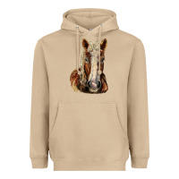 Mushroom Belgian Horse Heavyweight Hoodie - LillyAllenDesigns