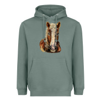 Sage Belgian Horse Heavyweight Hoodie - LillyAllenDesigns