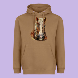 Belgian Horse Heavyweight Hoodie Designed By Lillyallendesigns
