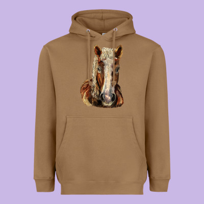 Belgian Horse Heavyweight Hoodie Designed By Lillyallendesigns
