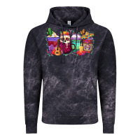 Cloud Black dia de los muertos coffee cups Vintage Hoodie - texasbilliewilder