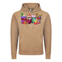 Vintage Coffee dia de los muertos coffee cups Vintage Hoodie - texasbilliewilder