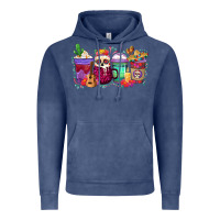 Vintage Denim dia de los muertos coffee cups Vintage Hoodie - texasbilliewilder