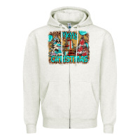 Oatmeal Heather merry christmas Zipper Hoodie - JahusDesignShop
