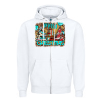White merry christmas Zipper Hoodie - JahusDesignShop