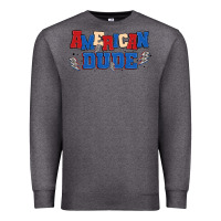 Charcoal Heather american dude Premium Sweatshirt - MaliasSmallBusiness