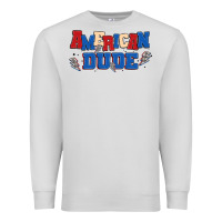 Dove Grey american dude Premium Sweatshirt - MaliasSmallBusiness
