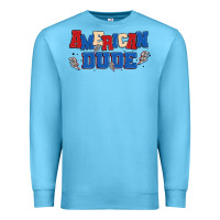 Ocean Blue american dude Premium Sweatshirt - MaliasSmallBusiness