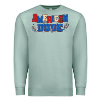 Seafoam american dude Premium Sweatshirt - MaliasSmallBusiness