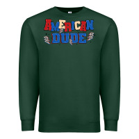 Sports Green american dude Premium Sweatshirt - MaliasSmallBusiness