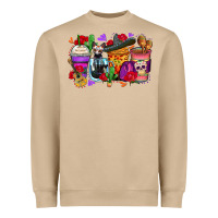 Mushroom day of the dead coffee cups Heavyweight Sweatshirt - Zillion Design Studio
