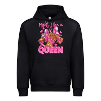 Black Survivor queen Breast Cancer afro girl sneakers Urban Hoodie - RanaPortraitStore