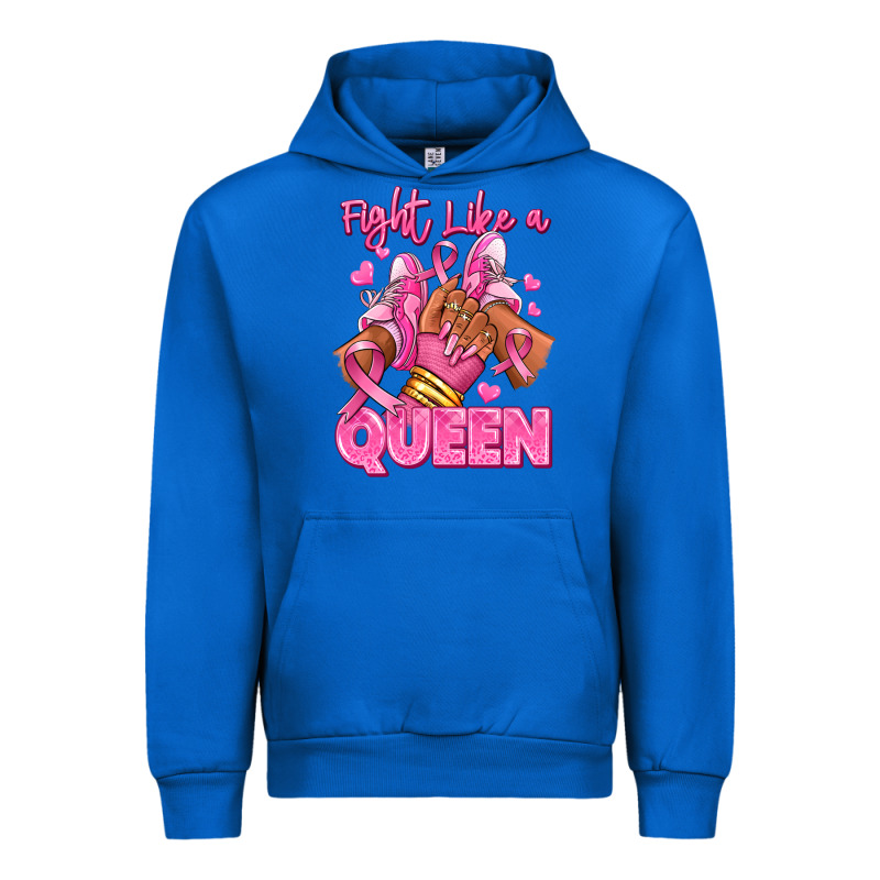 Survivor Queen Breast Cancer Afro Girl Sneakers Urban Hoodie by RanaPortraitStore | Teevron