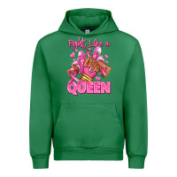 Emerald Survivor queen Breast Cancer afro girl sneakers Urban Hoodie - RanaPortraitStore