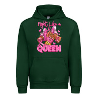Forest Green Survivor queen Breast Cancer afro girl sneakers Urban Hoodie - RanaPortraitStore