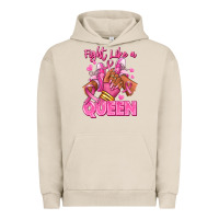 Pigment French Oak Survivor queen Breast Cancer afro girl sneakers Urban Hoodie - RanaPortraitStore