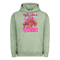 Pigment Oil Green Survivor queen Breast Cancer afro girl sneakers Urban Hoodie - RanaPortraitStore